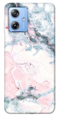 Чехол itsPrint Розово-голубой мрамор для Motorola Moto G84