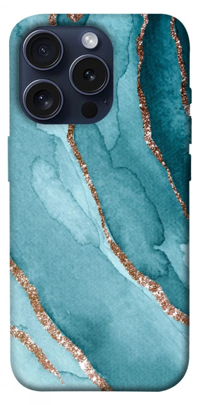 Чехол itsPrint Морская краска для Apple iPhone 15 Pro (6.1"), мрамор, купить оптом с доставкой