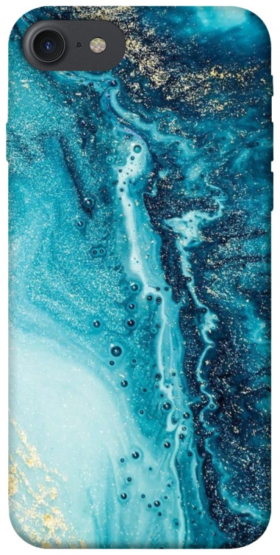 Чехол itsPrint Голубая краска для Apple iPhone 7 / 8 (4.7"), мрамор, купить оптом с доставкой