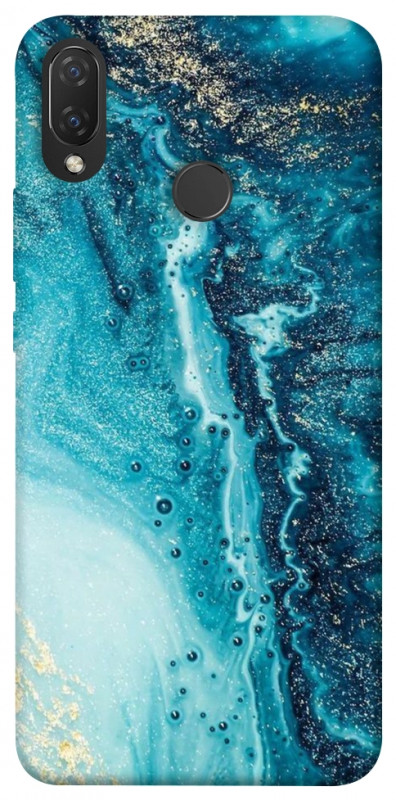 Чехол itsPrint Голубая краска для Huawei P Smart+ (nova 3i), мрамор, купить оптом с доставкой