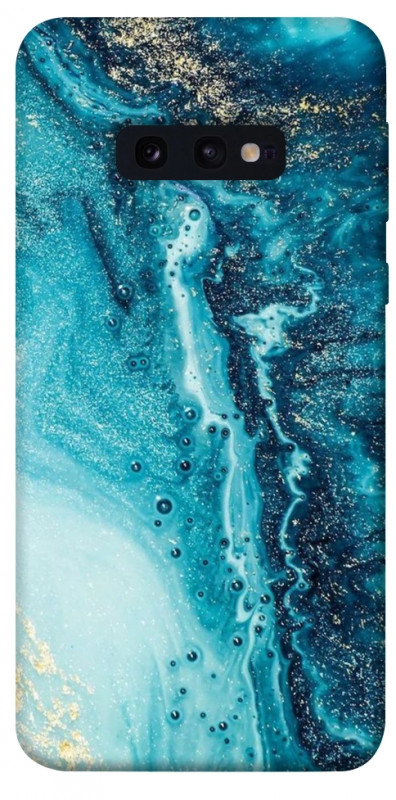 Чехол itsPrint Голубая краска для Samsung Galaxy S10e, мрамор, купить оптом с доставкой
