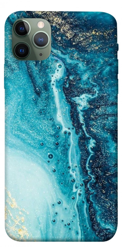 Чехол itsPrint Голубая краска для Apple iPhone 11 Pro Max (6.5"), мрамор, купить оптом с доставкой
