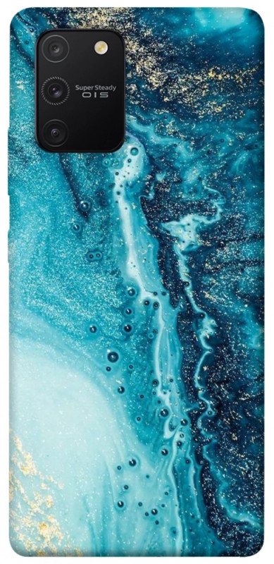 Чехол itsPrint Голубая краска для Samsung Galaxy S10 Lite, мрамор, купить оптом с доставкой
