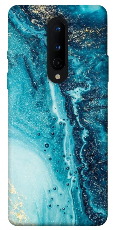 Чохол itsPrint Блакитна фарба для OnePlus 8, мармур, купити оптом з доставкою