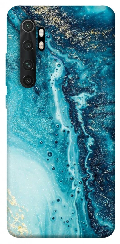 Чехол itsPrint Голубая краска для Xiaomi Mi Note 10 Lite, мрамор, купить оптом с доставкой