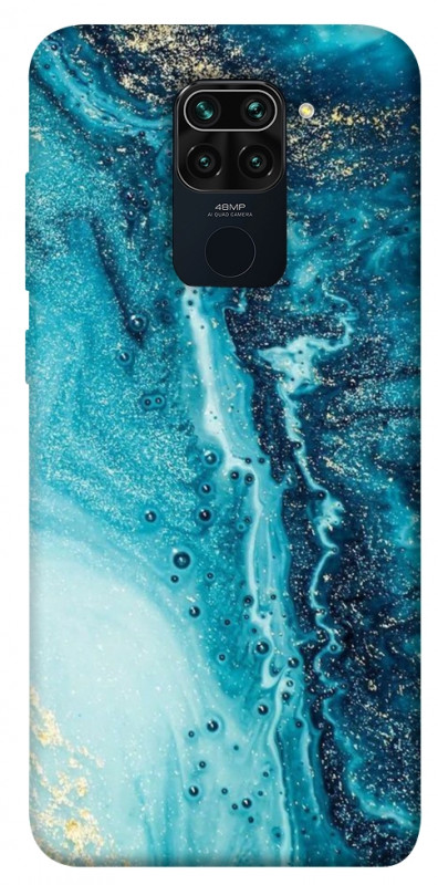 Чехол itsPrint Голубая краска для Xiaomi Redmi Note 9 / Redmi 10X, мрамор, купить оптом с доставкой
