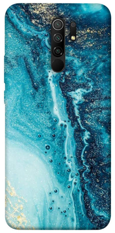 Чехол itsPrint Голубая краска для Xiaomi Redmi 9, мрамор, купить оптом с доставкой