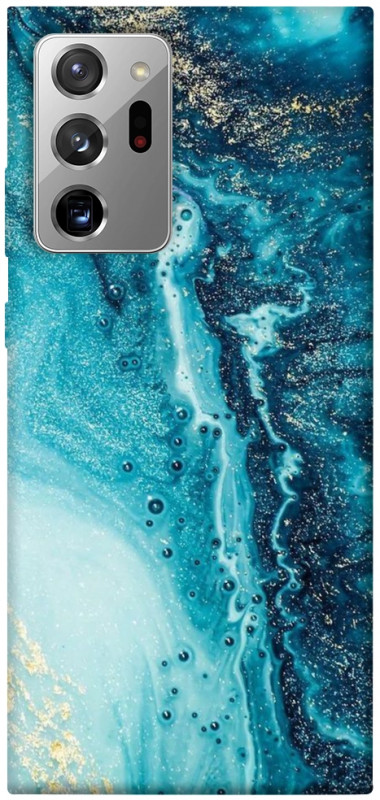 Чехол itsPrint Голубая краска для Samsung Galaxy Note 20 Ultra, мрамор, купить оптом с доставкой