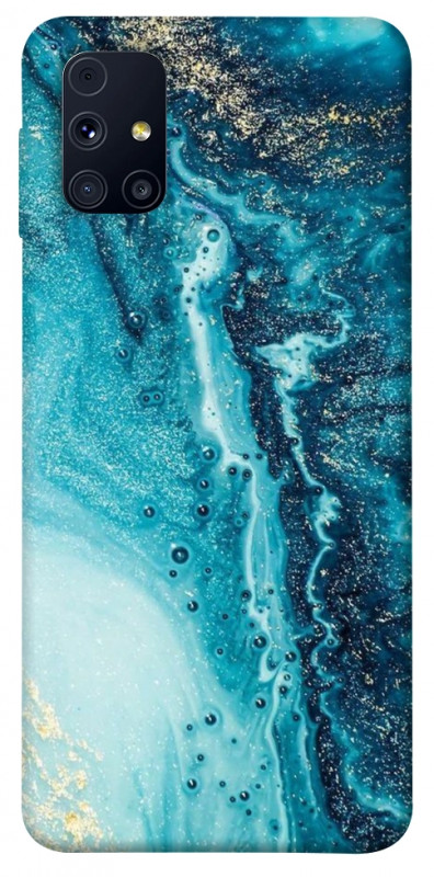 Чехол itsPrint Голубая краска для Samsung Galaxy M31s, мрамор, купить оптом с доставкой