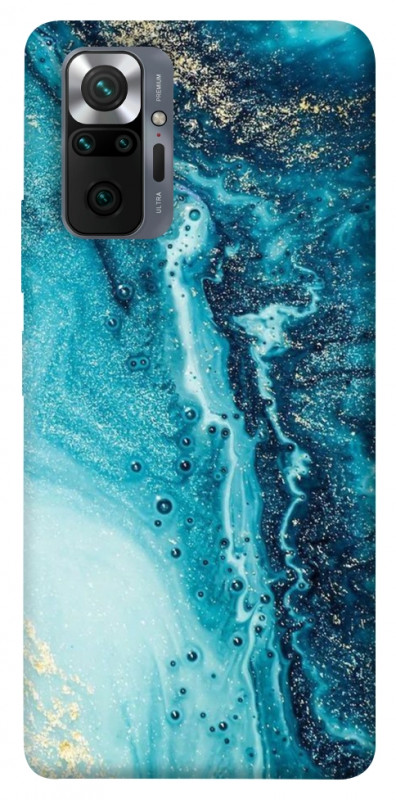 Чехол itsPrint Голубая краска для Xiaomi Redmi Note 10 Pro, мрамор, купить оптом с доставкой