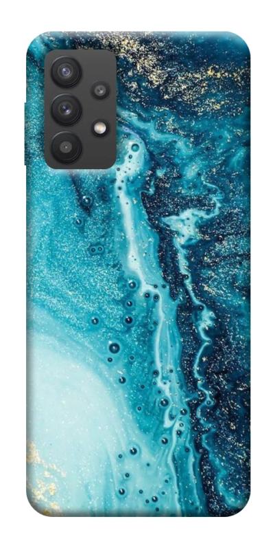 Чохол itsPrint Блакитна фарба для Samsung Galaxy A32 (A326B) 5G, мармур, купити оптом з доставкою