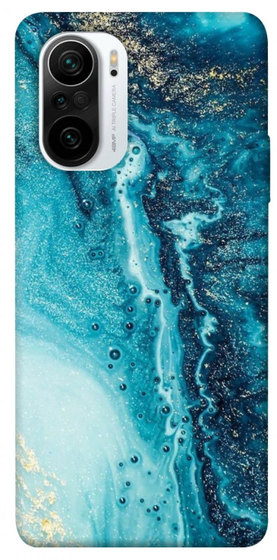 Чехол itsPrint Голубая краска для Xiaomi Redmi K40 / K40 Pro / K40 Pro+ / Poco F3, мрамор, купить оптом с доставкой