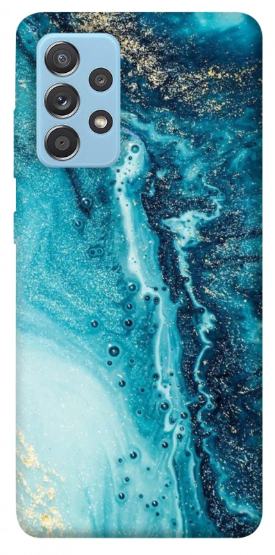 Чехол itsPrint Голубая краска для Samsung Galaxy A52 4G / A52 5G, мрамор, купить оптом с доставкой