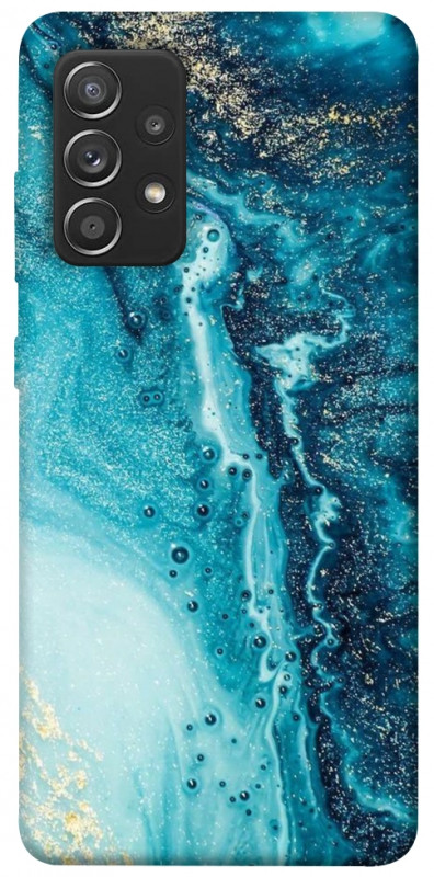Чехол itsPrint Голубая краска для Samsung Galaxy A52 4G / A52 5G, мрамор, купить оптом с доставкой