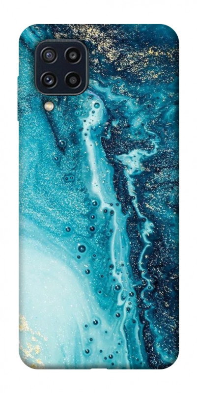 Чехол itsPrint Голубая краска для Samsung Galaxy M32, мрамор, купить оптом с доставкой