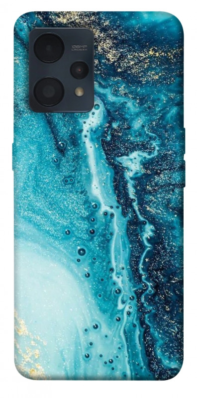 Чехол itsPrint Голубая краска для Realme 9 4G / 9 Pro+, мрамор, купить оптом с доставкой