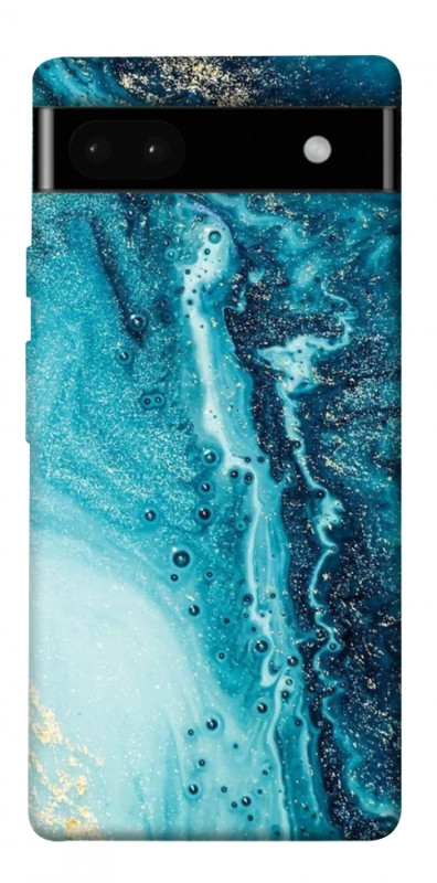 Чехол itsPrint Голубая краска для Google Pixel 6a, мрамор, купить оптом с доставкой