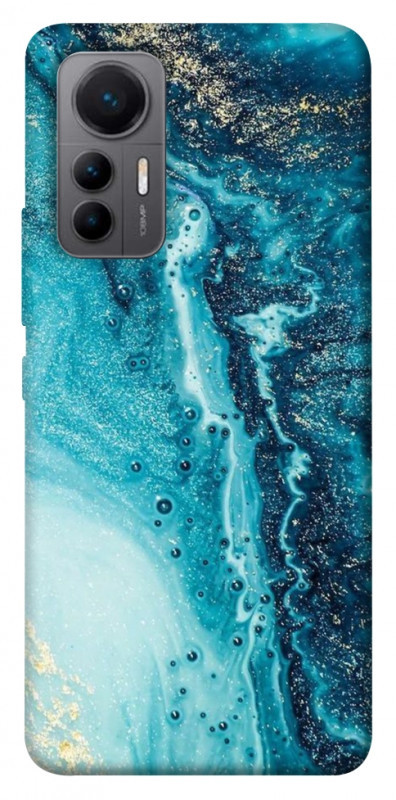 Чехол itsPrint Голубая краска для Xiaomi 12 Lite, мрамор, купить оптом с доставкой