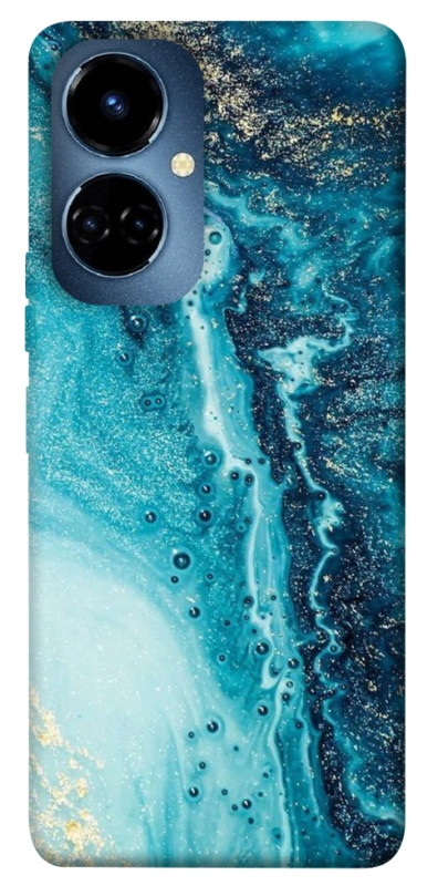 Чехол itsPrint Голубая краска для TECNO Camon 19 (CI6n) / 19 Pro (CI8n), мрамор, купить оптом с доставкой