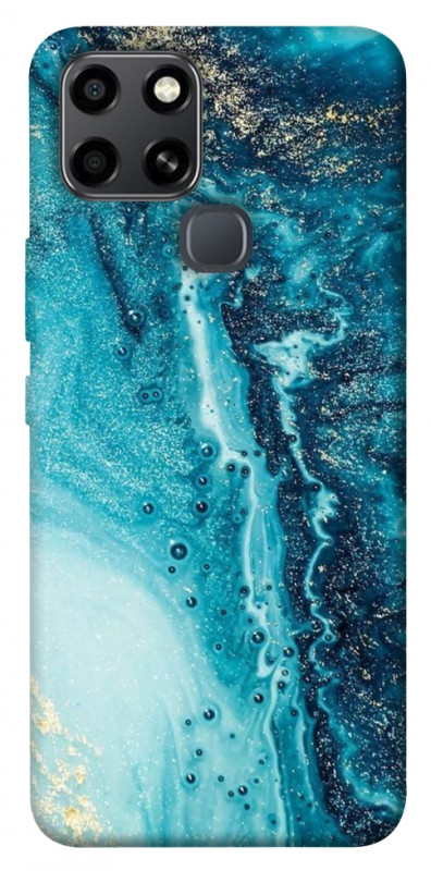 Чехол itsPrint Голубая краска для Infinix Smart 6, мрамор, купить оптом с доставкой