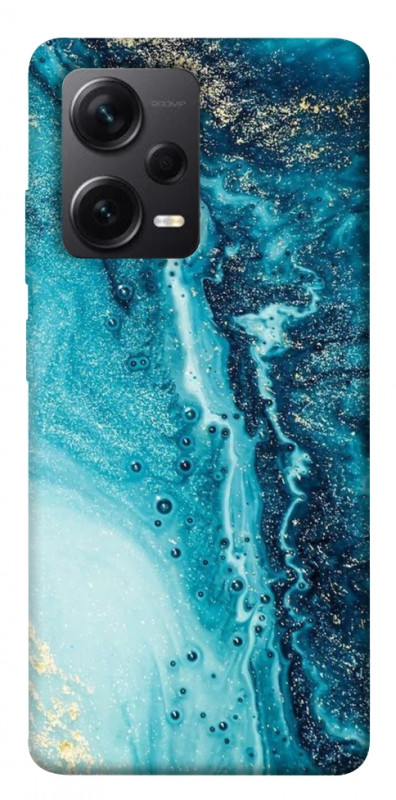 Чехол itsPrint Голубая краска для Xiaomi Redmi Note 12 Pro+ 5G, мрамор, купить оптом с доставкой