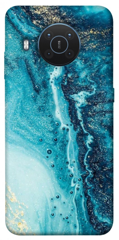 Чехол itsPrint Голубая краска для Nokia X10 / X20, мрамор, купить оптом с доставкой