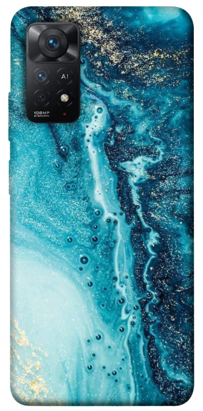 Чехол itsPrint Голубая краска для Xiaomi Redmi Note 11 Pro 4G/5G, мрамор, купить оптом с доставкой