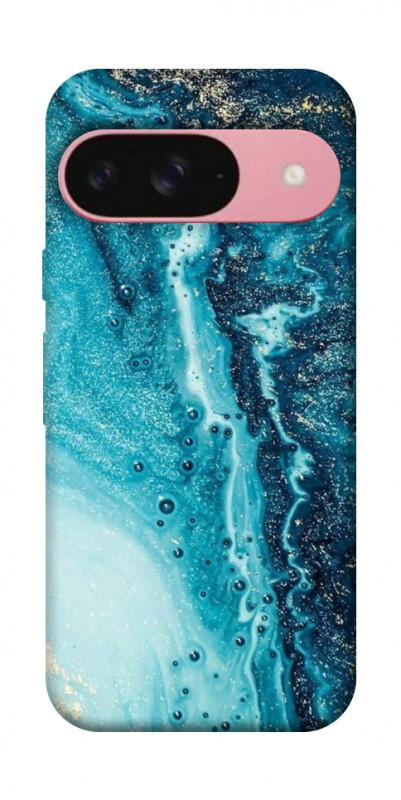 Чехол itsPrint Голубая краска для Google Pixel 9, мрамор, купить оптом с доставкой