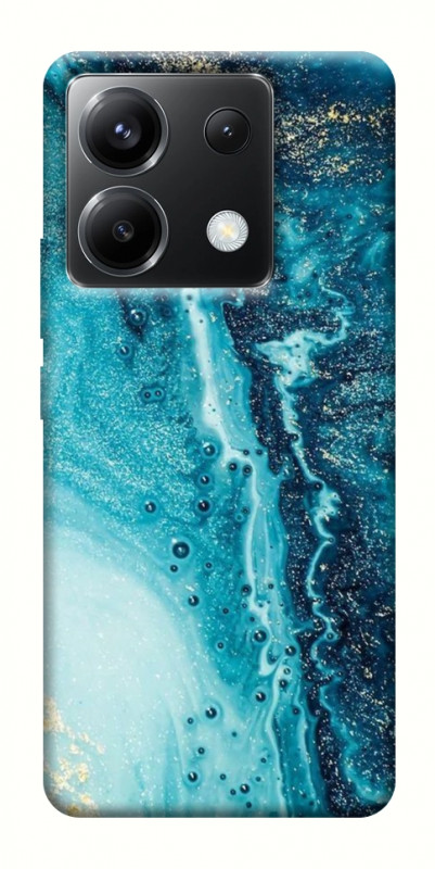 Чехол itsPrint Голубая краска для Xiaomi Poco X6, мрамор, купить оптом с доставкой