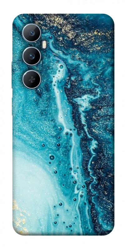 Чехол itsPrint Голубая краска для Realme C65 4G, мрамор, купить оптом с доставкой