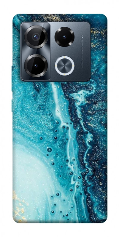 Чехол itsPrint Голубая краска для Infinix Note 40 Pro 4G, мрамор, купить оптом с доставкой