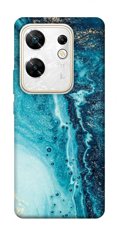 Чехол itsPrint Голубая краска для Infinix Zero 30 4G, мрамор, купить оптом с доставкой
