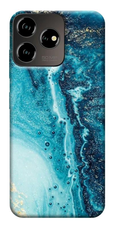 Чехол itsPrint Голубая краска для ZTE Blade V50 Desing 4G, мрамор, купить оптом с доставкой