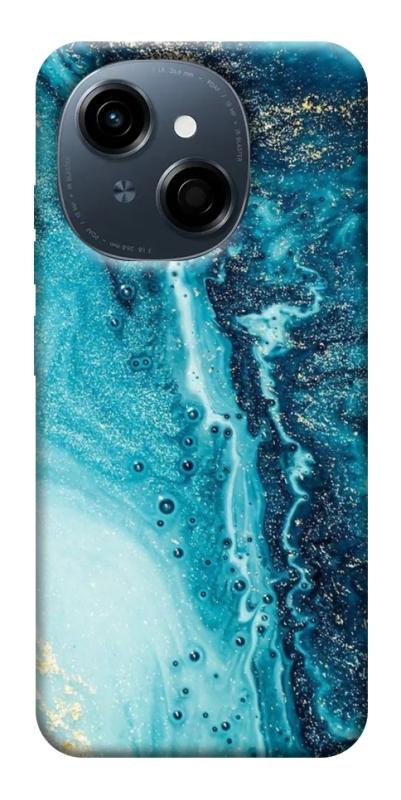 Чехол itsPrint Голубая краска для TECNO Spark Go 1, мрамор, купить оптом с доставкой