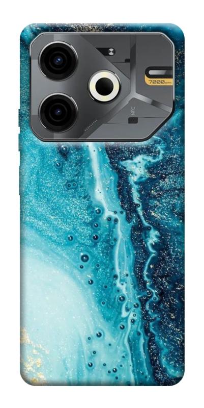 Чехол itsPrint Голубая краска для TECNO Pova 6 Neo (LI6), мрамор, купить оптом с доставкой