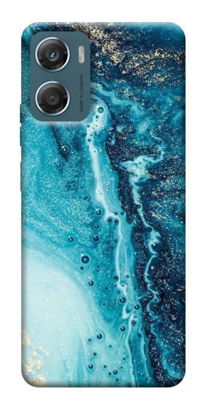 Чохол itsPrint Блакитна фарба для Motorola Moto G06, мармур, купити оптом з доставкою