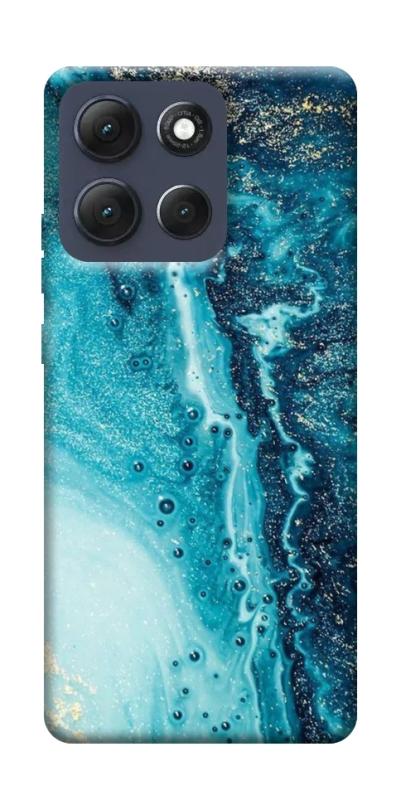 Чехол itsPrint Голубая краска для Motorola Moto G86 Power, мрамор, купить оптом с доставкой