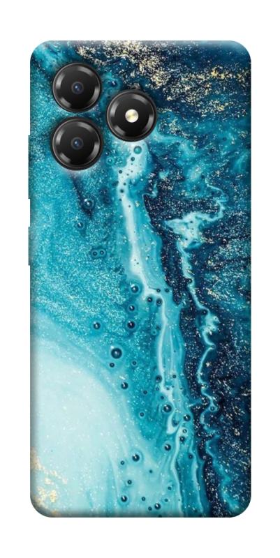 Чохол itsPrint Блакитна фарба для ZTE Blade A36, мармур, купити оптом з доставкою