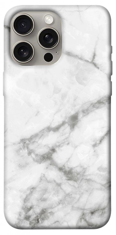 Чехол itsPrint Белый мрамор 3 для Apple iPhone 15 Pro Max (6.7"), мрамор, купить оптом с доставкой