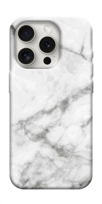 Чехол itsPrint Белый мрамор 3 для Apple iPhone 16 Pro (6.3"), мрамор, купить оптом с доставкой