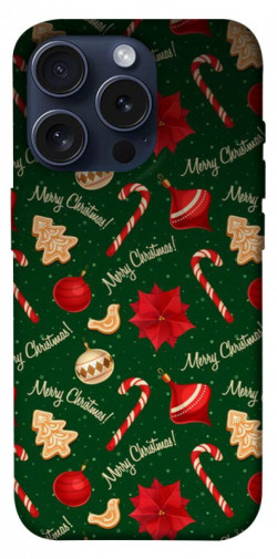 Чехол itsPrint Merry Christmas для Apple iPhone 15 Pro (6.1")