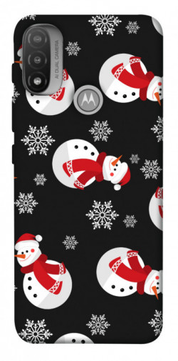 Чехол itsPrint Снеговики для Motorola Moto E20