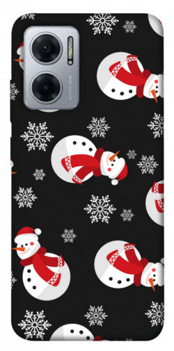 Чехол itsPrint Снеговики для Xiaomi Redmi Note 11E