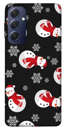 Чехол itsPrint Снеговики для Samsung Galaxy M54 5G