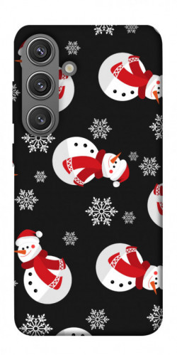 Чехол itsPrint Снеговики для Samsung Galaxy S24