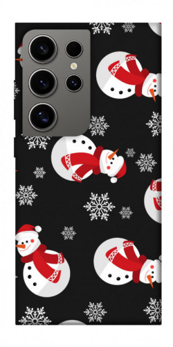 Чехол itsPrint Снеговики для Samsung Galaxy S24 Ultra