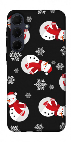Чехол itsPrint Снеговики для Samsung Galaxy A55