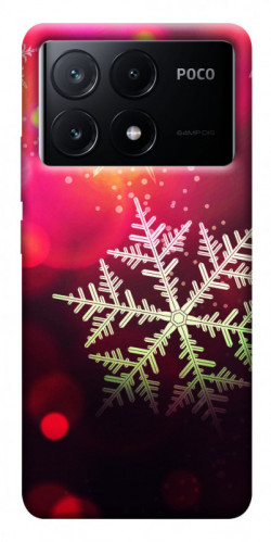 Чехол itsPrint Снежинки для Xiaomi Poco X6