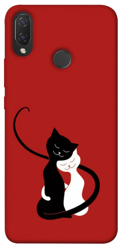 Чохол itsPrint Закохані коти для Huawei P Smart+ (nova 3i), кохання, купити оптом з доставкою