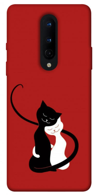 Чохол itsPrint Закохані коти для OnePlus 8, кохання, купити оптом з доставкою